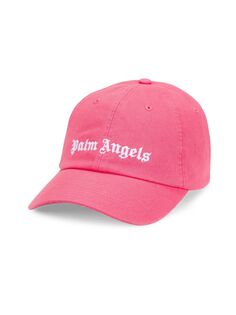 Хлопковая кепка с логотипом Palm Angels, розовый