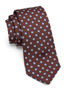 Шелковый галстук Flora Kiton, оранжевый