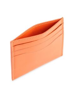 Кожаный кошелек с RFID-блокировкой ROYCE New York, оранжевый