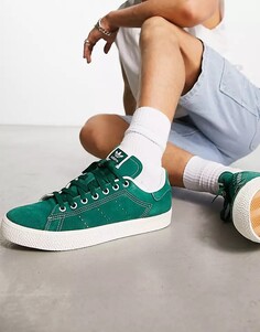 Зеленые кроссовки adidas Originals Stan Smith CS с контрастной отстрочкой, зеленый