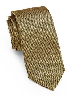 Жаккардовый галстук Brera ZEGNA, желтый