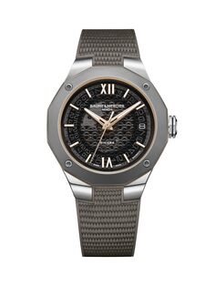 Часы Riviera из нержавеющей стали с серым браслетом Baume &amp; Mercier