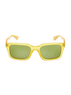 Солнцезащитные очки Wayfarer 53MM Persol, желтый