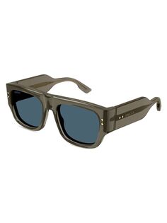 Солнцезащитные очки Nouvelle Vague квадратной формы 54 мм из ацетата Gucci, серый