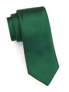 Шелковый жаккардовый галстук Charvet, зеленый