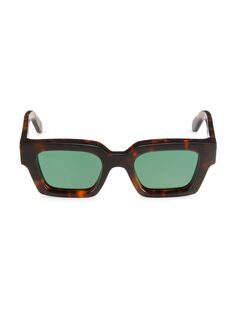 Прямоугольные солнцезащитные очки Virgil 50 мм Off-White, зеленый