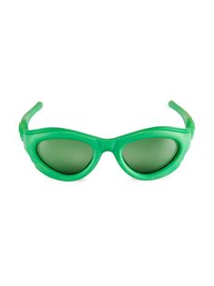 Овальные солнцезащитные очки Original Injection 51MM Bottega Veneta, зеленый