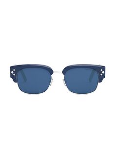Солнцезащитные очки-пилоты CD Diamond C1U 55 мм Dior, синий