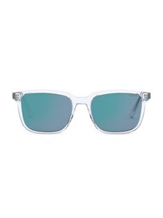 Солнцезащитные очки Indior S1I 54MM с геометрическим рисунком Dior, синий