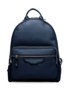 Кожаный рюкзак Zaino Santoni, синий