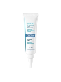 Крем Ducray Keracnyl Glycolic+ 30 мл против черных точек и блеска