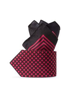 Роскошный шелковый галстук с принтом Stefano Ricci, розовый