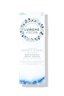 Увлажняющая сыворотка Lumene Arctic Dew Quenching, содержащая родниковую воду Agua Arctic