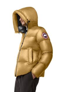 Пуховик Crofton с капюшоном Canada Goose, золотой