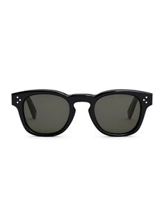 Квадратные солнцезащитные очки 49 мм CELINE, черный
