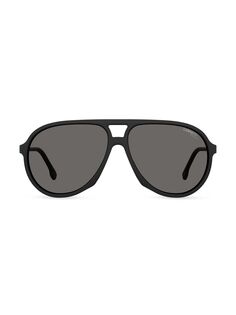 Матовые солнцезащитные очки-авиаторы 61MM Carrera, черный
