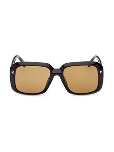Квадратные солнцезащитные очки 57 мм Tom Ford, черный