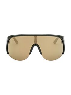 Фантомные солнцезащитные очки Moncler, зеленый