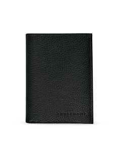 Кожаный бумажник Le Foulonné Bifold Longchamp, черный