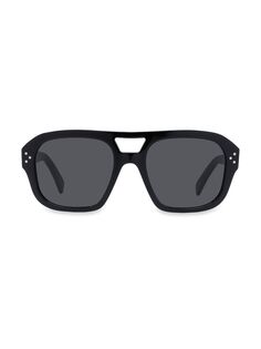 Солнцезащитные очки-авиаторы 56 мм CELINE, черный