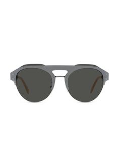 Металлические солнцезащитные очки Clubmaster Fendi, черный