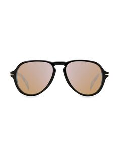 Солнцезащитные очки-авиаторы 145 мм David Beckham, черный