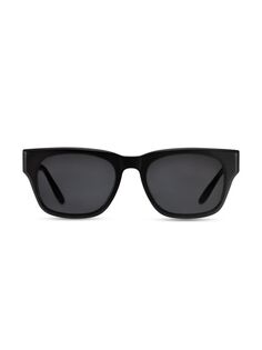 Прямоугольные солнцезащитные очки Domino 55 мм Barton Perreira, черный