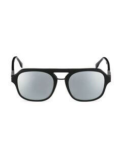 Квадратные солнцезащитные очки с логотипом Temple Fendi, черный