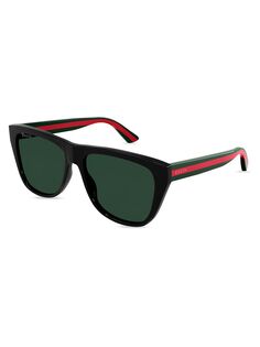 Солнцезащитные очки Web 57MM Gucci, черный