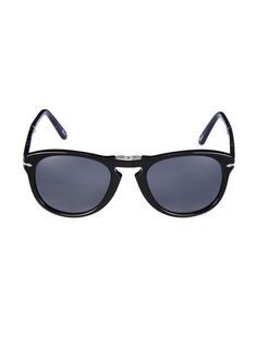 Круглые солнцезащитные очки 54 мм Persol, черный