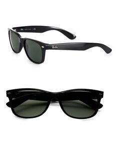 RB2132 55MM Новые солнцезащитные очки Wayfarer Ray-Ban, черный
