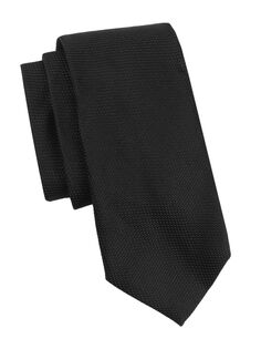 Шелковый галстук New Grenadine Charvet, черный