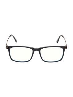 Квадратные солнцезащитные очки Blue Filter 56MM Tom Ford, черный