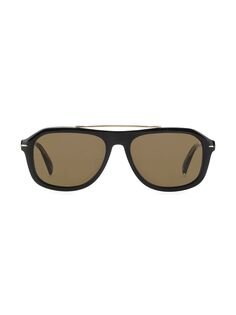 Солнцезащитные очки-авиаторы 54 мм David Beckham, черный