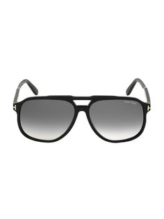 Солнцезащитные очки-авиаторы Raoul 62MM Tom Ford, черный
