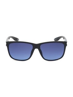 Солнцезащитные очки квадратной формы 60 мм с литым градиентом BMW, черный