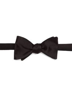 Однотонный шелковый галстук-бабочка Ralph Lauren Purple Label, черный