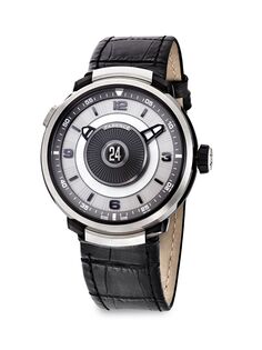 Мужские часы Fabergé Visionnaire DTZ из белого золота 18 карат с сапфирами Fabergé, черный