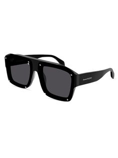 Солнцезащитные очки Icons Am0335s-001 62MM Alexander McQueen, черный