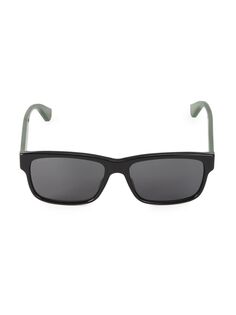 Квадратные солнцезащитные очки 58 мм Gucci, черный