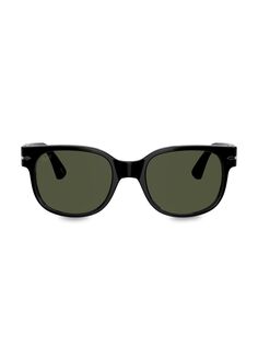 Квадратные солнцезащитные очки 51 мм Persol, черный