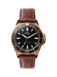 Автоматические часы Shinola Bronze Monster Shinola, коричневый