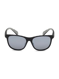 Солнцезащитные очки квадратной формы 55 мм с литьем под давлением adidas, черный