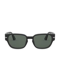 Квадратные солнцезащитные очки Strippe 52MM Persol, черный