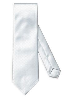 Шелковый жаккардовый галстук в горошек Eton, синий