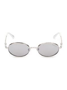 Солнцезащитные очки Tatou 52MM Moncler, серебряный