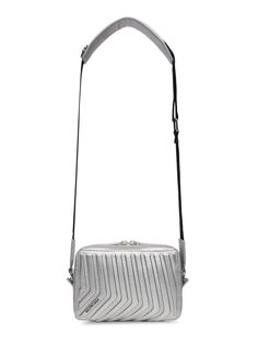 Автомобильная сумка для фотоаппарата металлизированная Balenciaga, серебряный