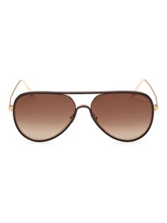 Металлические солнцезащитные очки-авиаторы 50 мм Tom Ford, золотой