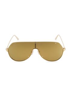 Солнцезащитные очки Santos De Cartier Ct0324s-001 99MM Cartier, золотой
