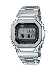 Цельнометаллические цифровые часы DW5000C G-Shock, серебряный